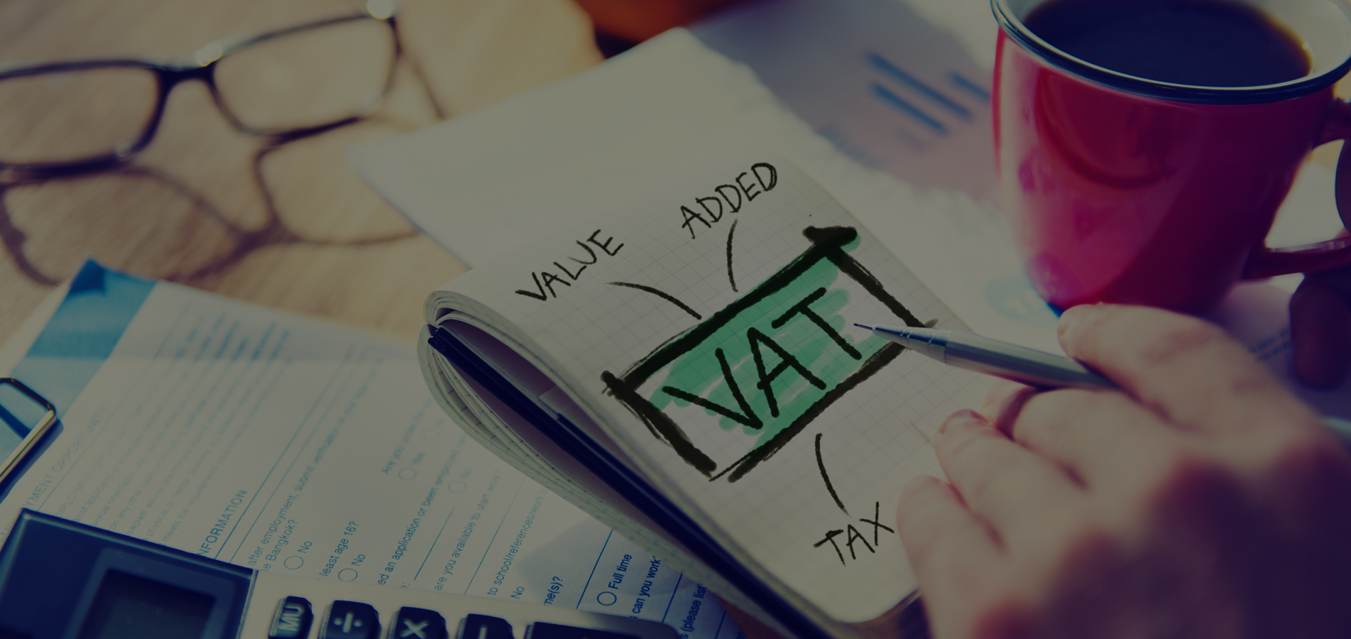 VAT Management Tax laptop