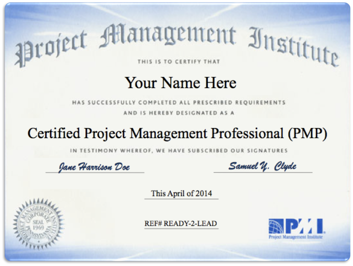 PMP Certificate