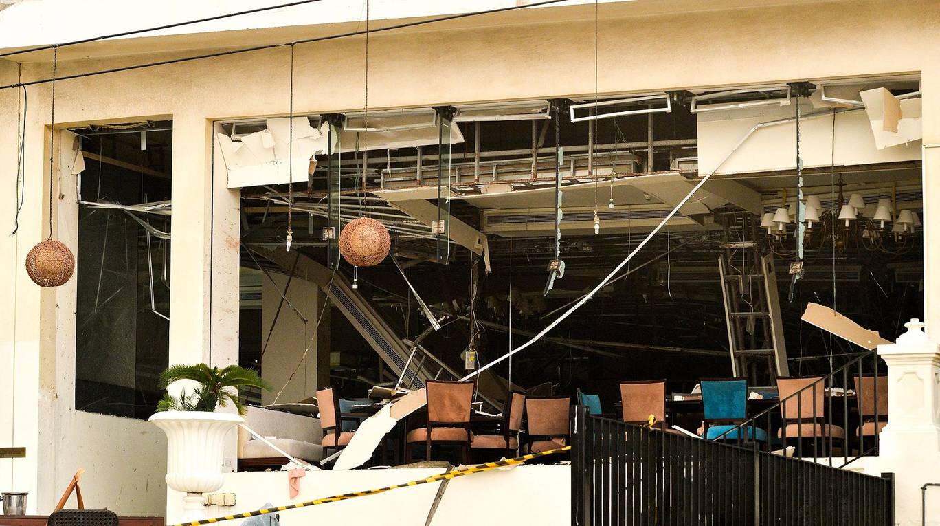 The Kingsbury Hotel in Colombo, Sri Lanka following a bombing AFP/Getty