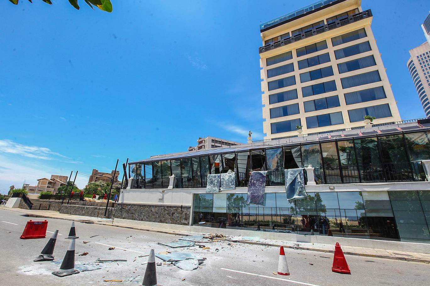 The Kingsbury hotel in Colombo, Sri Lanka after a bombing attack Getty