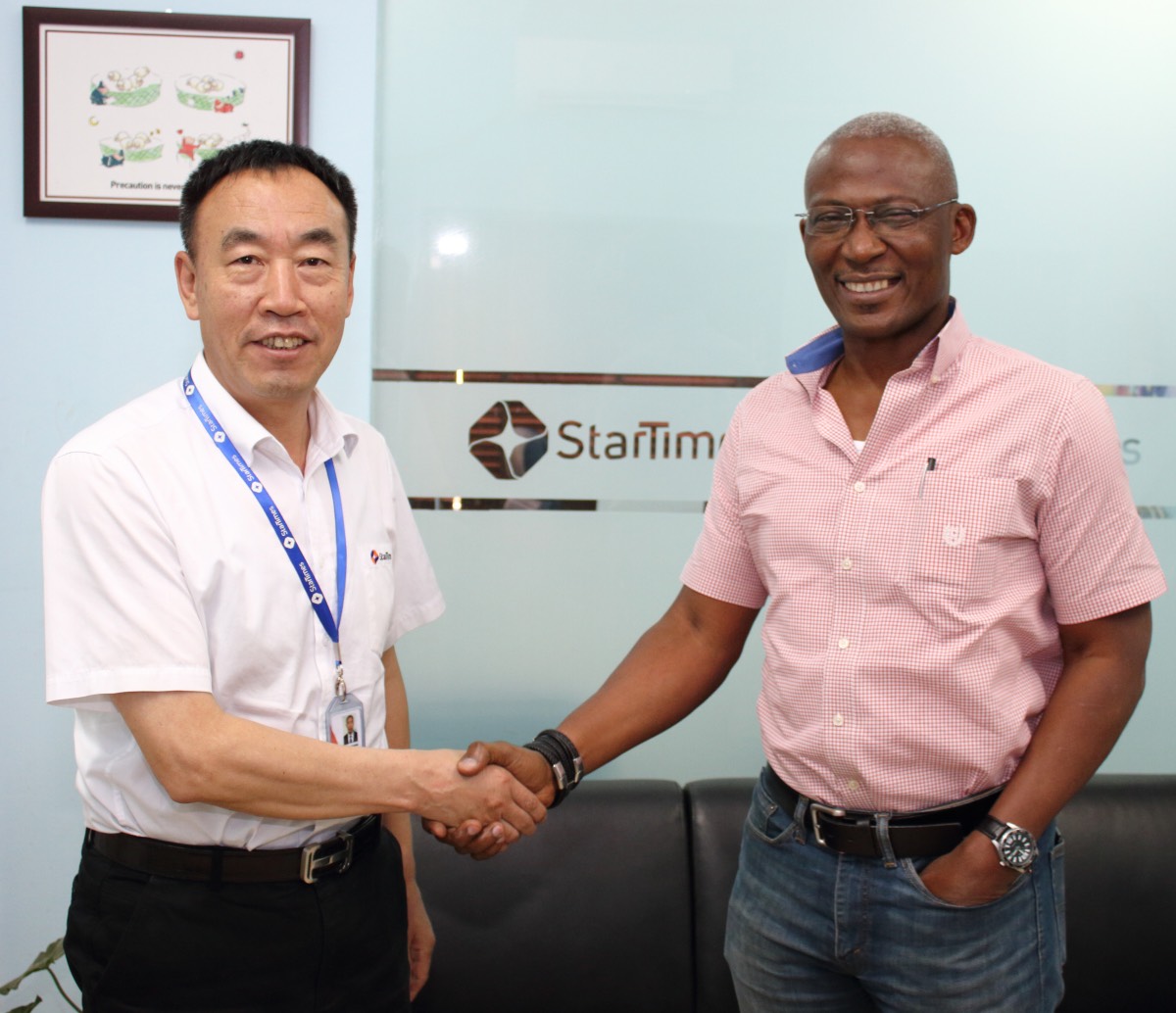 David Zhang, the chief executive officer, StarTimes NigeriaKayode Akintemi, the managing director and editor-at-chief at Plus TV Africa,