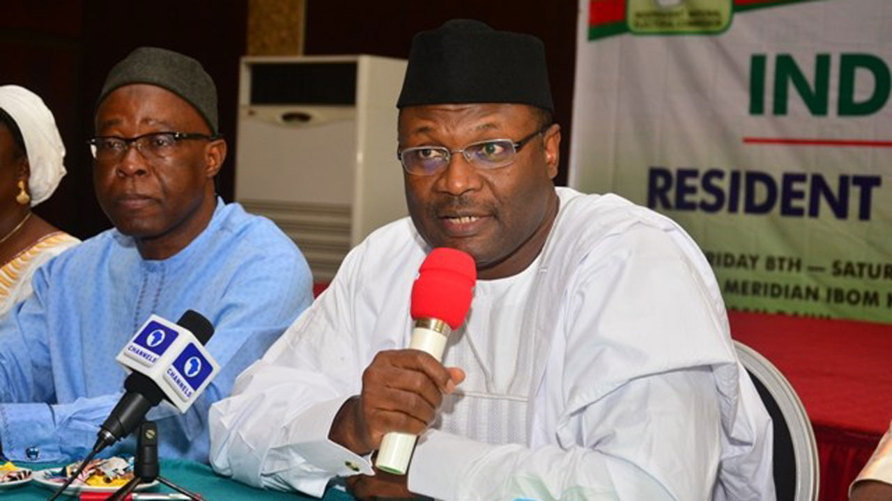 INEC Chairman, Professor Mahmood Yakubu, fire ondo