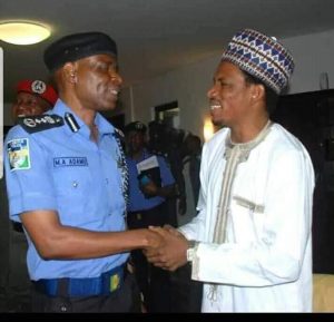 Mohammed Adamu with Elisha Abbo