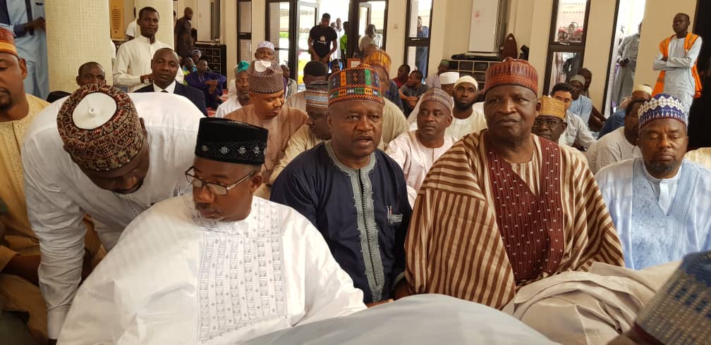 Bauchi's Governor Bala Mohammed takes Natasha Marianna as 2nd wife in a Syrian Mosque in Ikoyi, Lagos on Friday, July 26, 2019