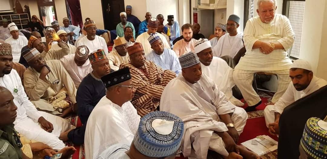 Bauchi's Governor Bala Mohammed takes Natasha Marianna as 2nd wife in a Syrian Mosque in Ikoyi, Lagos on Friday, July 26, 2019