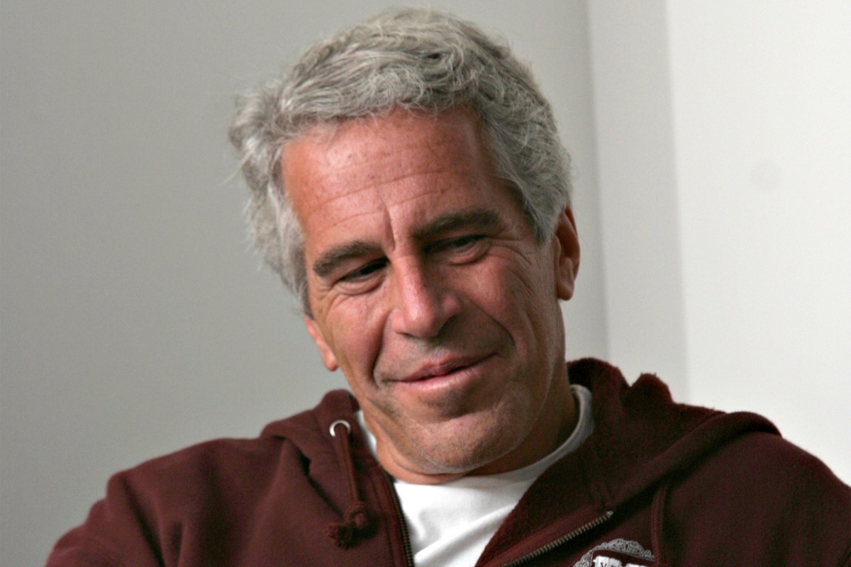 In this photograph from 2004, convicted sex offender Jeffrey Epstein wears a Harvard sweatshirt Rick Friedman/Corbis via Getty Images