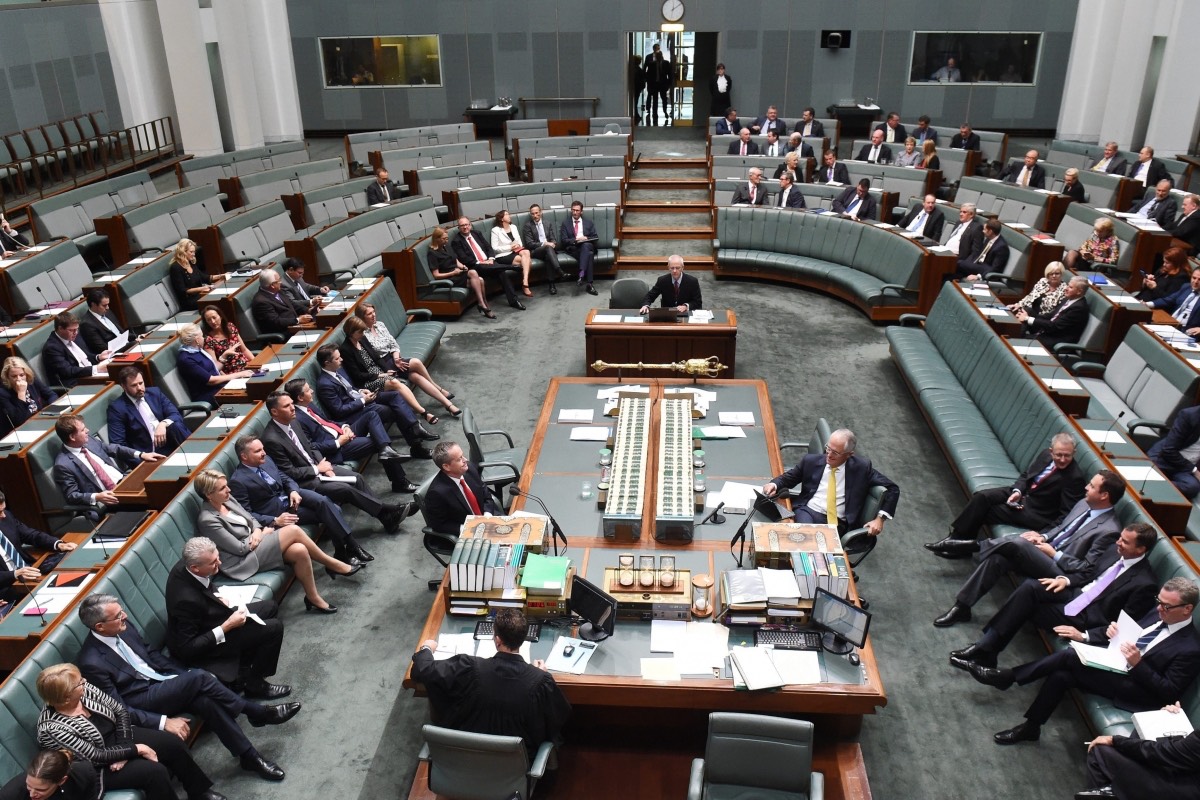 Australian parliament during sitting