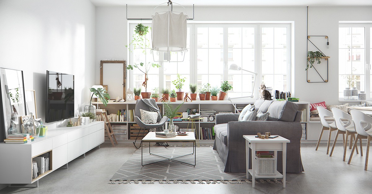 grey furniture interior decor