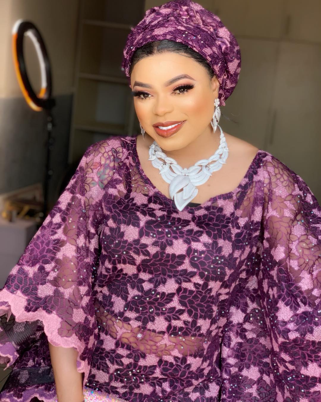 Popular crossdresser known as Bobrisky. His real name is Okuneye Idris.