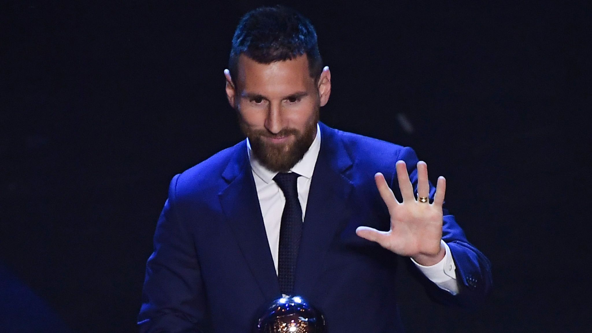 Lionel Messi has been awarded Best FIFA Men's player ahead of Virgil van Dijk and Cristiano Ronaldo