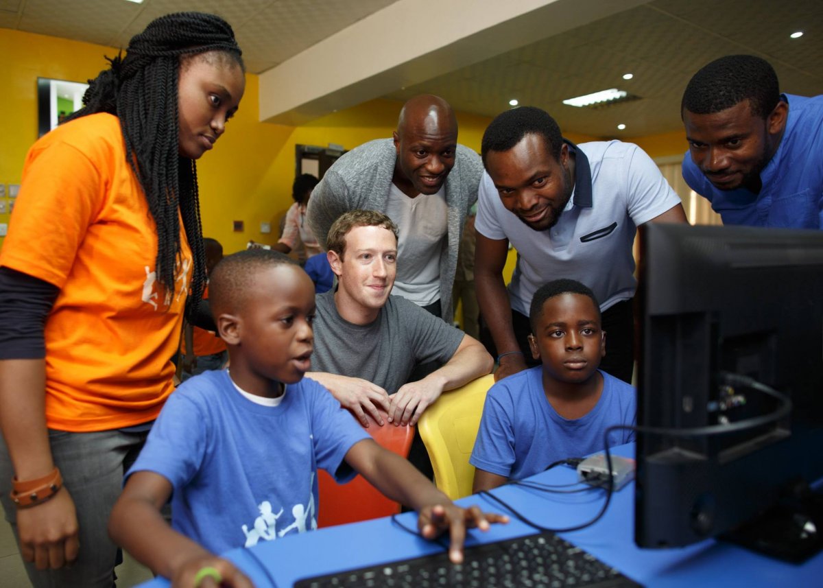 Mark Zuckerberg visited the CChub in Yaba, Lagos when he visited Nigeria in 2017.