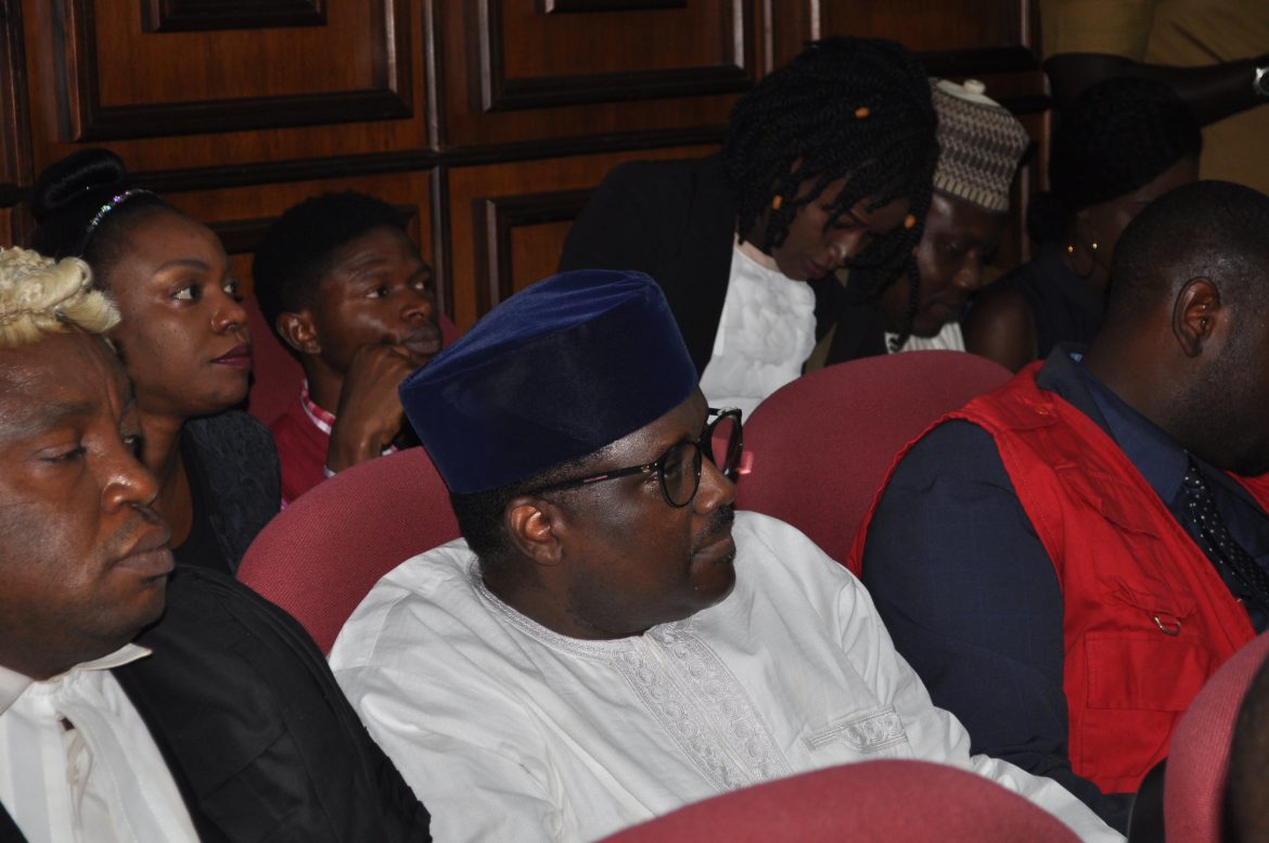 Pensions Fraud: Abdulrasheed Maina and his son make appearance in court on October 25, 2019.