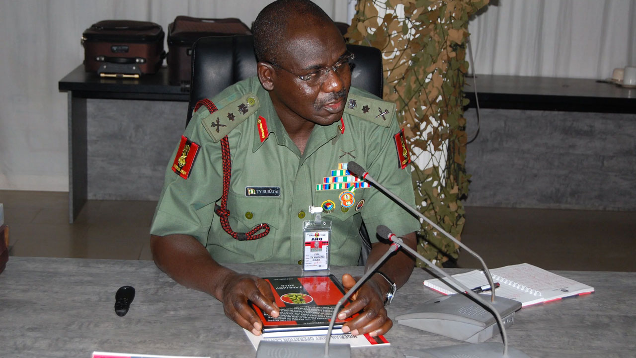 The Chief of Army Staff, Lieutenant General Tukur Yusuf Buratai
