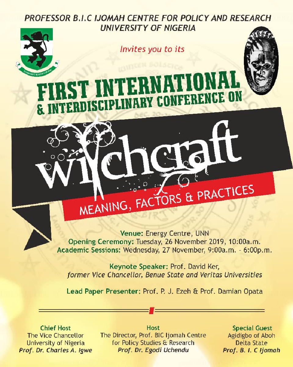 witchcraft conference UNN