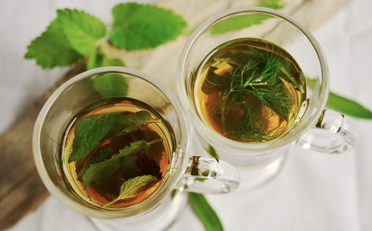 peppermint tea, eastern herbal teas