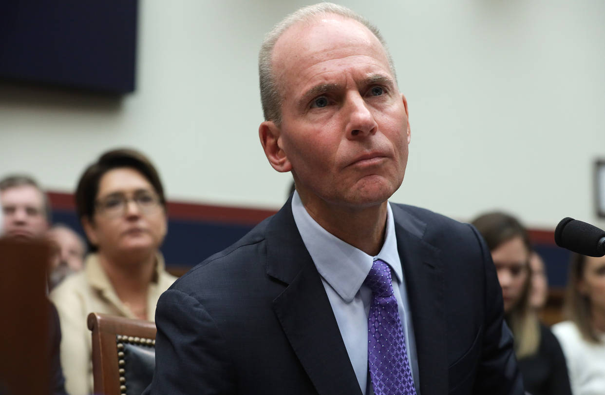 Dennis Muilenburg testifies before the House Transportation and Infrastructure Committee.