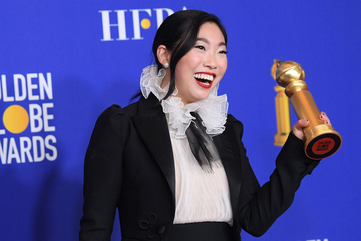 The actress and comedian Nora Lum — a.k.a. Awkwafina — made history when she won for her performance in The Farewell. She’s the first Asian woman to win Best Actress in a Motion Picture — Musical or Comedy in Globes history.