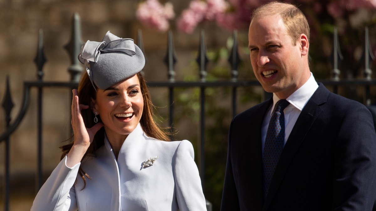 Kate Middleton, the Duchess of Cambridge and her husband, Prince William
