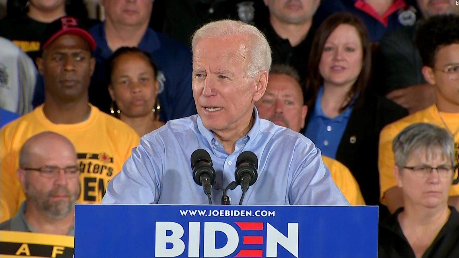 Democratic presidential candidate former Vice President Joe Biden