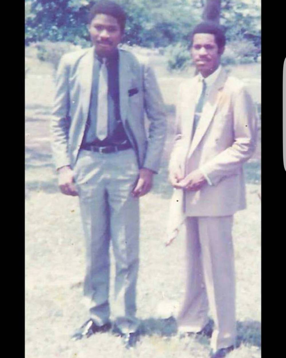 A youthful Tom Amenkhienan and Chris Oyakhilome