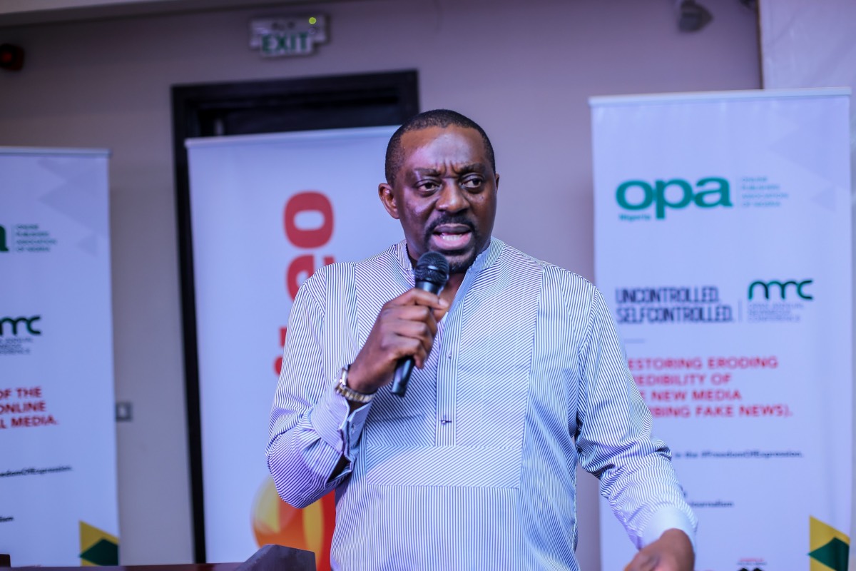 Austyn Ogannah, president of the Online Publishers Association of Nigeria, OPAN