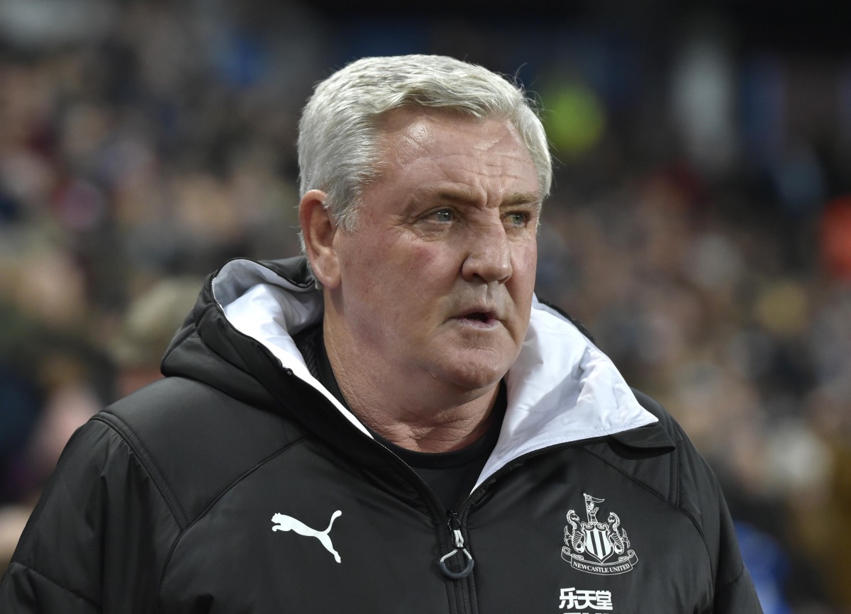Newcastle United's English head coach Steve Bruce looks on during the English Premier League football match between Crystal Palace and Newcastle United coronavirus.