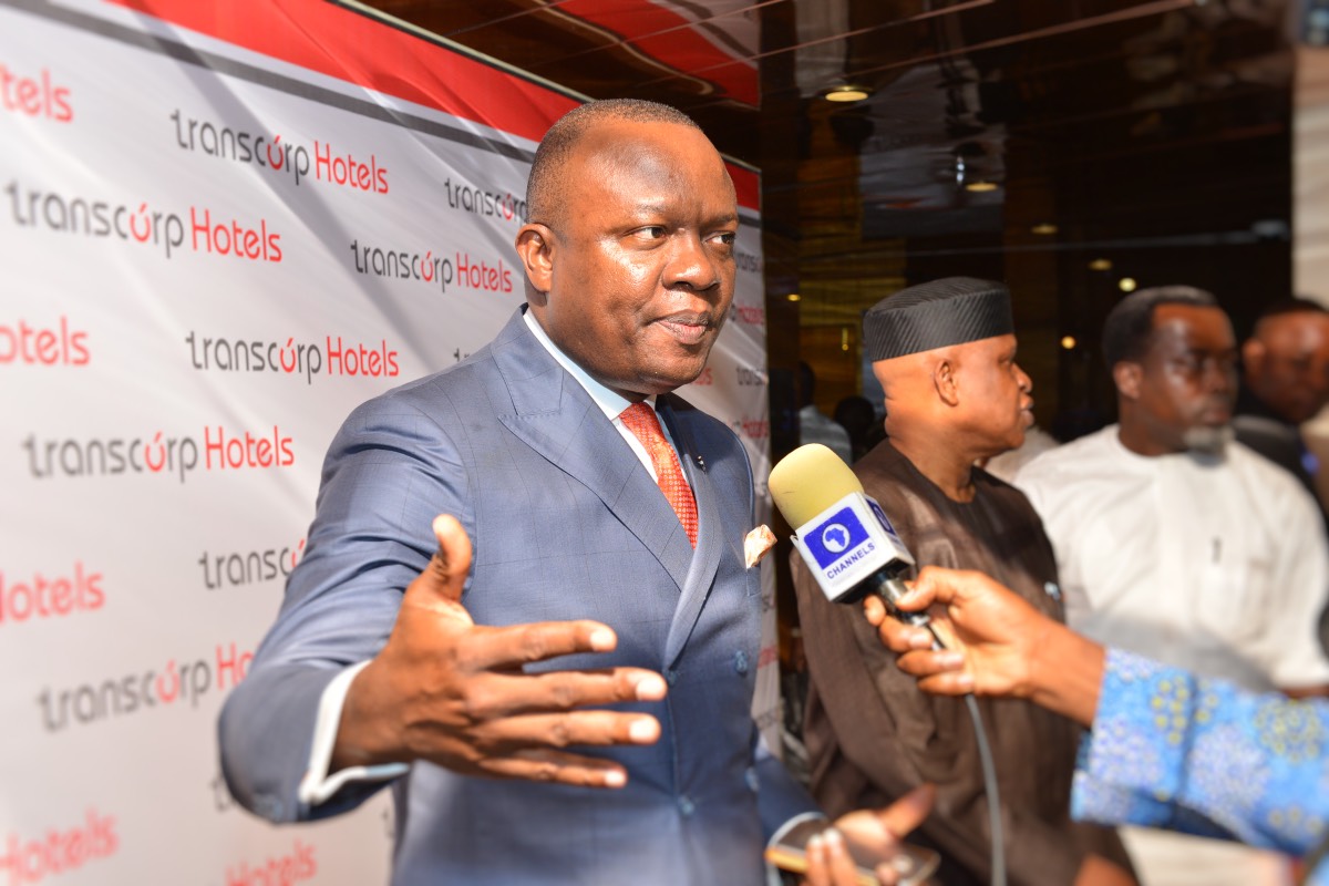 Valentine Ozigbo, immediate past President and Group CEO of Transcorp Plc