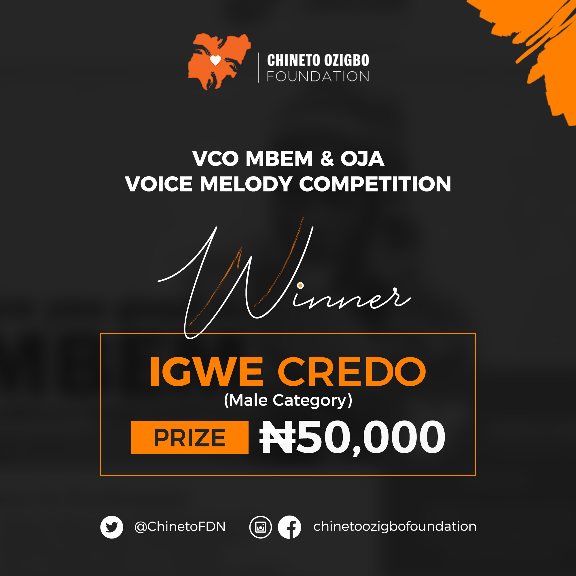 Valentine Ozigbo Mbem Contest