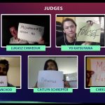 Egypt’s Mohannad Hosam Ali recreives the judges’ vote to win the Women’s title at the finals of the African Freestyle Football Championships Sunday Aug 2, 2020