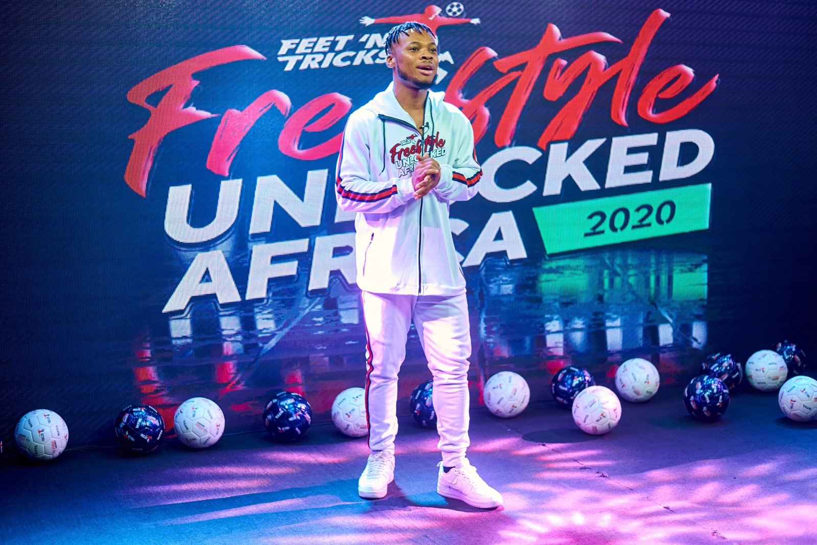 Street Style Dance King, Poco Lee, host of the African Freestyle Football Championships held on Sunday Aug 2, 2020