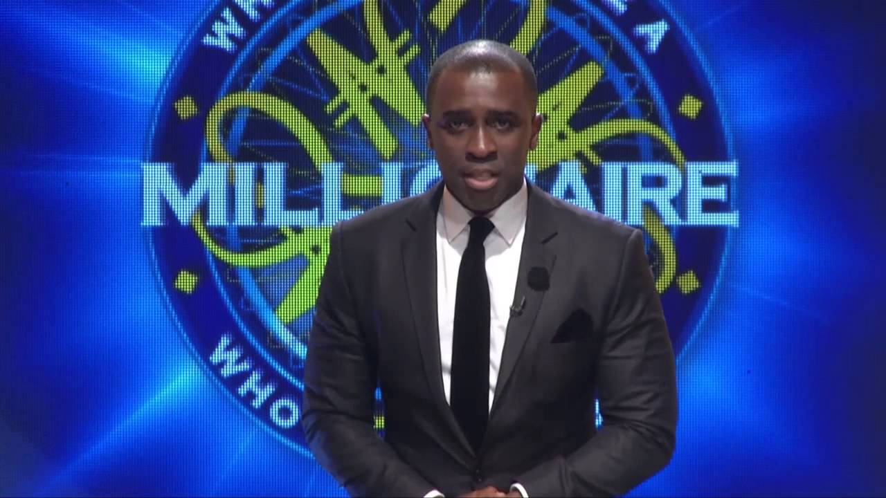 Frank Edoho, host of 'Who Wants to be a Millionaire' in Nigeria pictured in a promo for the show | Endemol PR handout