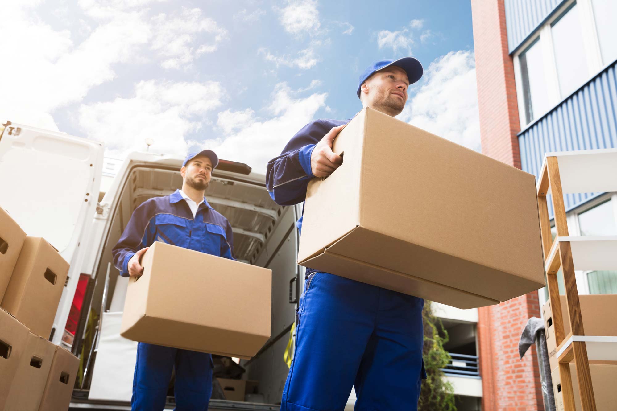 moving job boxes, new job