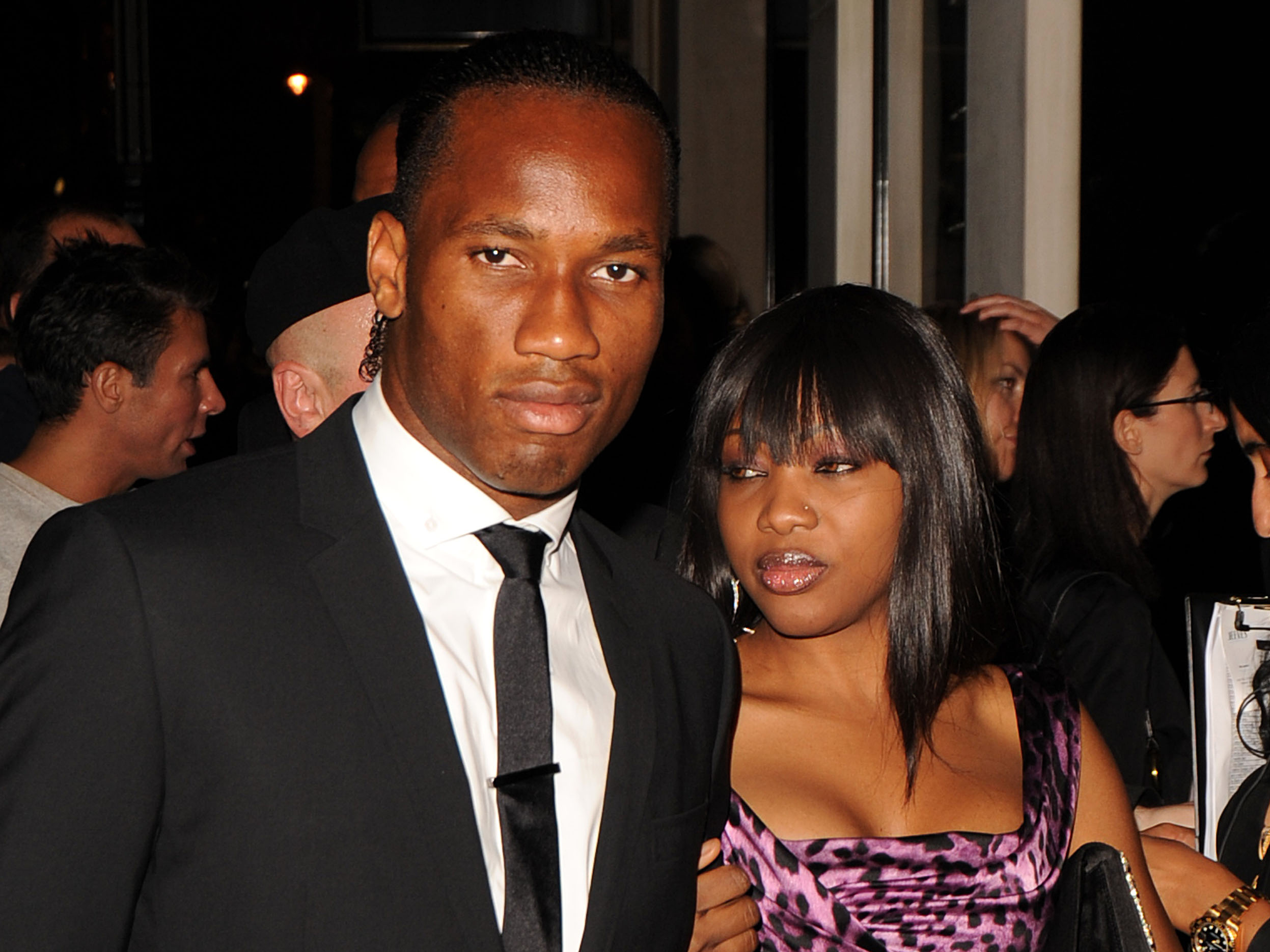 Didier Drogba and Lalla