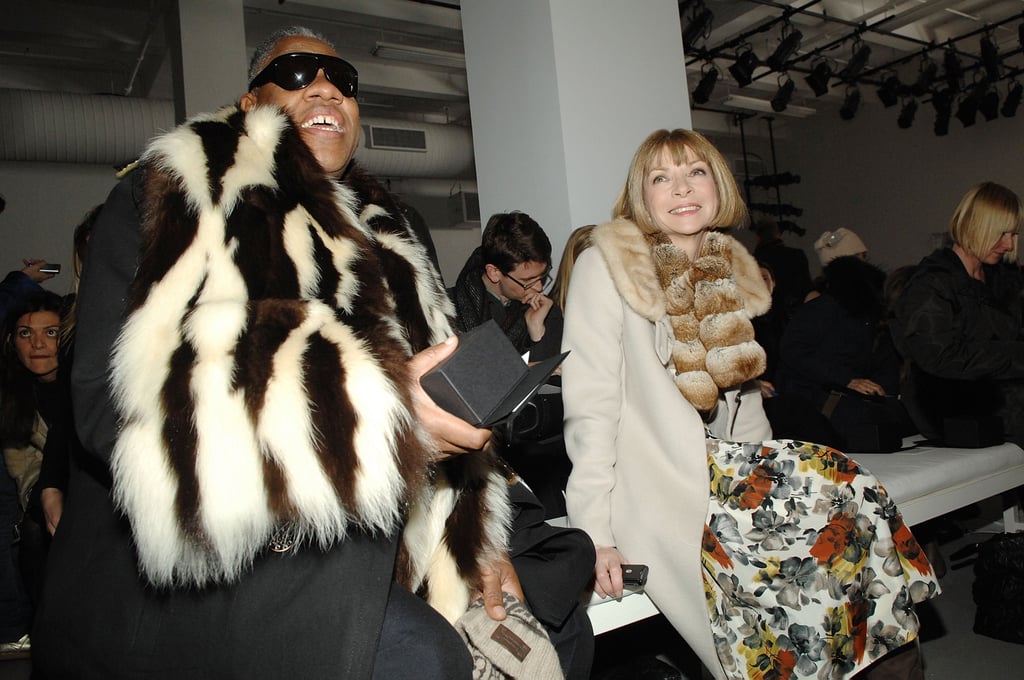 Talley with Anna Wintour at the Calvin Klein Fall 2007 show in New York, February 2007