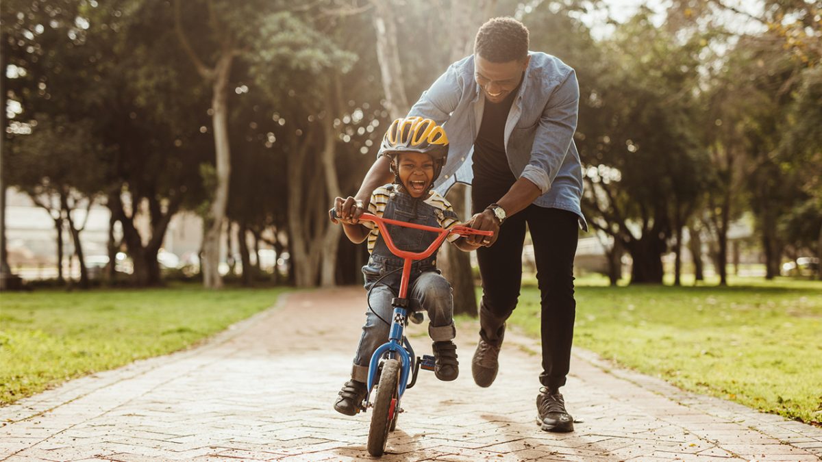 Joseph Prince Bible Father Son Teach Son to ride bike playing