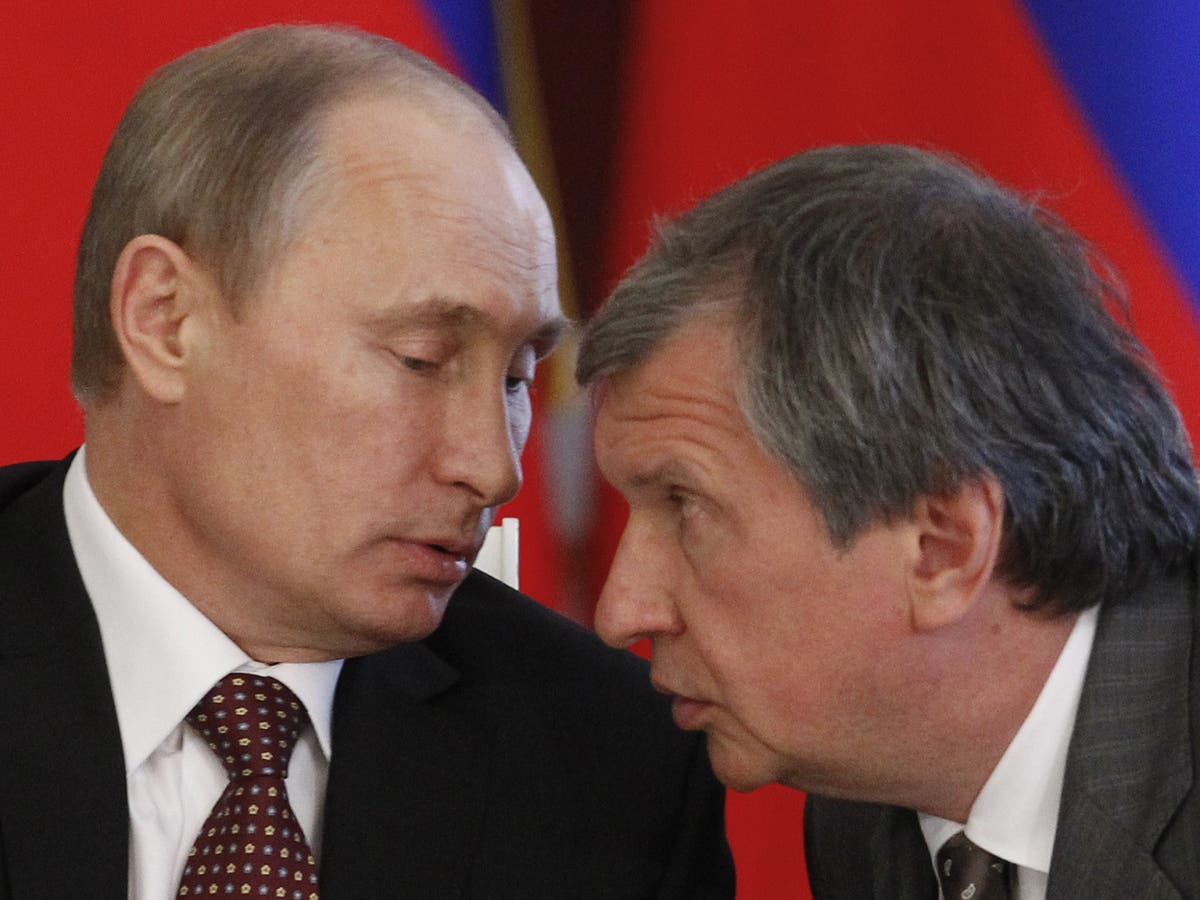 President Vladimir Putin and ally Igor Sechin