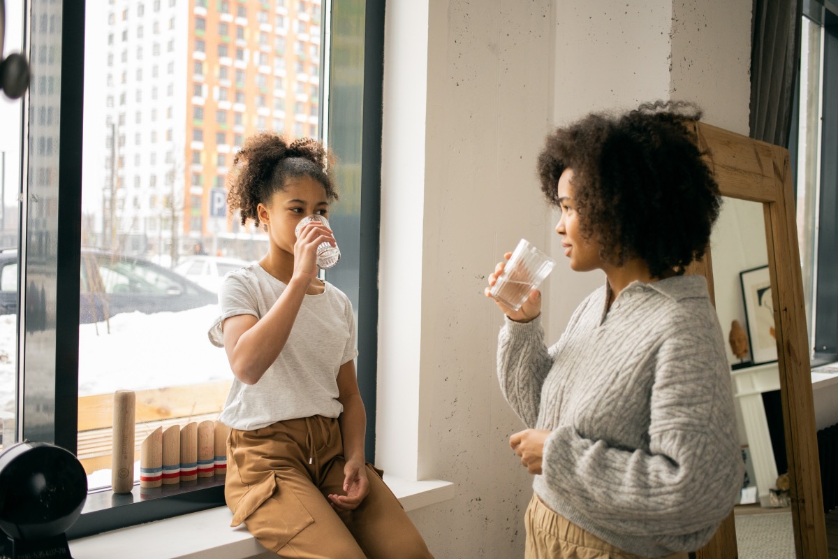 Child Drinking water