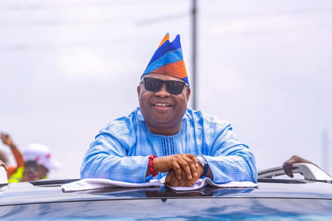12-year, MURIC, The Governor of Osun State, Senator Ademola Adeleke pictured at a state event.