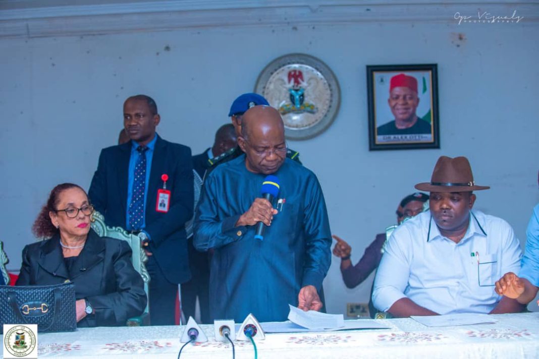 Dr Alex Otti, the governor of Abia State pictured at a state function in June, 2023 | Abia Gov't Photo