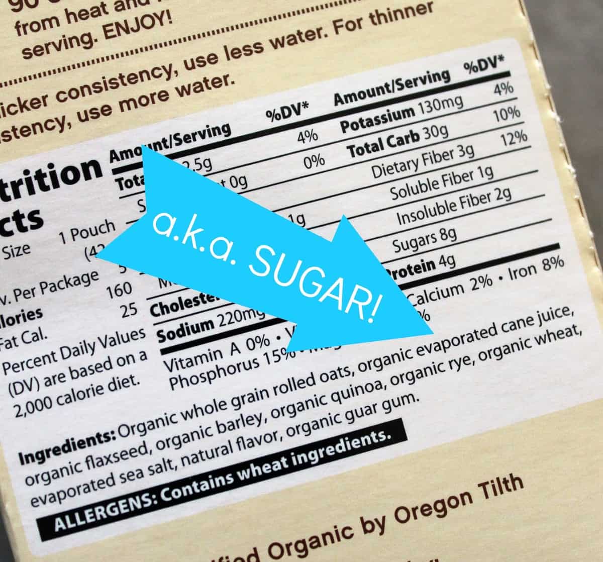 sugar alias, hidden sugar