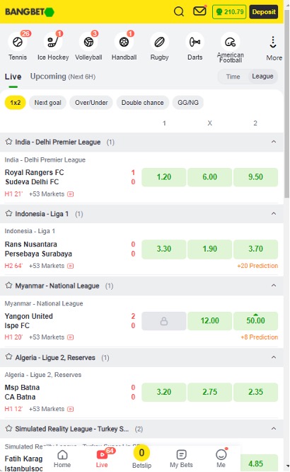 Bangbet, a betting platform popular in Nigeria, is one of the best. The wide variety of football betting options includes well-known leagues, such as the English Premier League or Champions League. The match result, over/under, or first to score betting are all available to suit individual strategies and preferences.