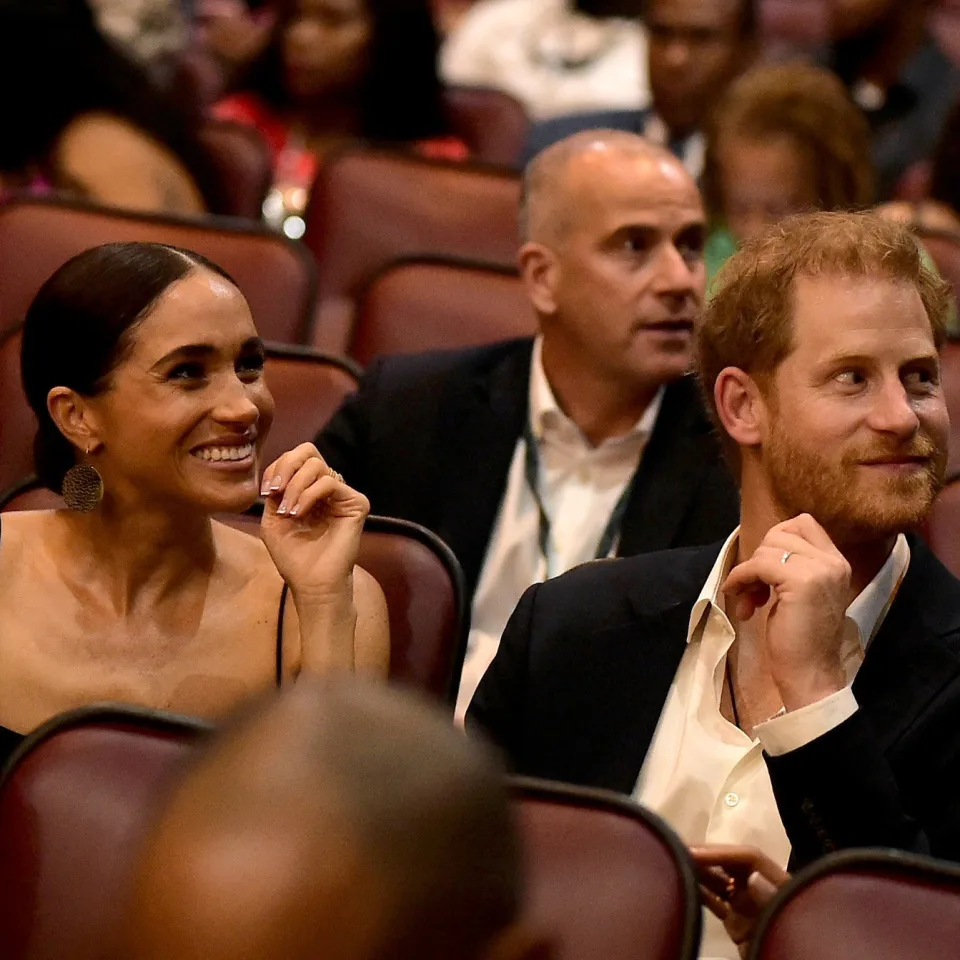 Prince Harry and Meghan Markle at the "Bob Marley: One Love" premiere in Jamaica