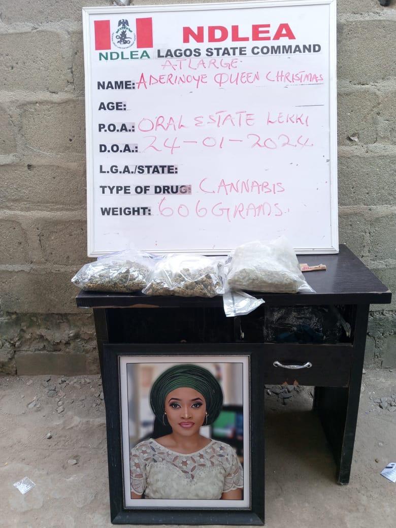 NDLEA's 'wanted' Aderinoye Queen Christmas over cannabis possession