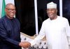 How Atiku Sought Peter Obi as 2027 Running Mate, Babachir Lawal Reveals APC, Peter Obi (left), the presidential candidate of the Labour Party in 2023, and Atiku Abubakar, the presidential candidate of the Peoples Democratic Party in 2023. The two politicians were pictured in 2018, when they ran together for the office of president and vice president.