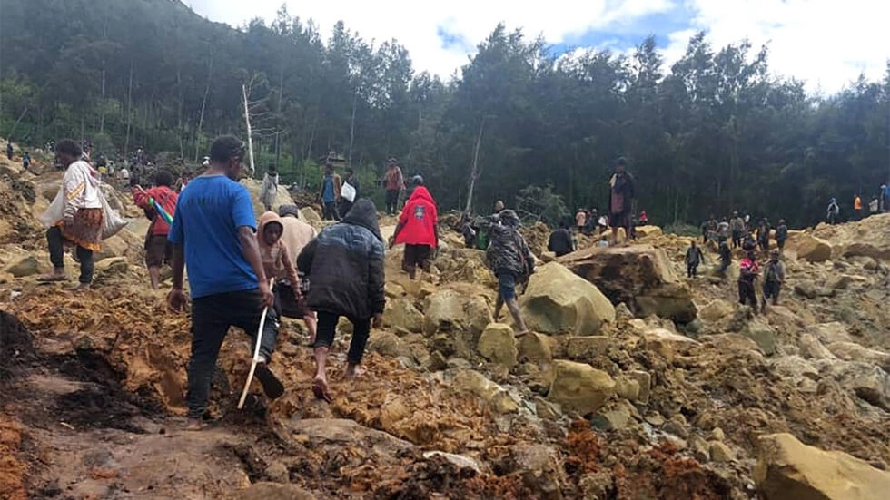 More than 670 people are believed to have died after a massive landslide in Papua New Guinea, according to a UN official © BENJAMIN SIPA / International Organization for Migration/AFP