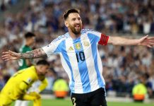 ‘Thank you, God…’: Lionel Messi Retires From Argentina National Team hat-trick, Lionel Messi celebrates in front