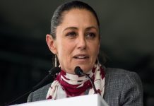 Mexico’s President Claudia Sheinbaum Threatens Legal Action After Elon Musk Alleges Cartel Links Musk, tariffs, Claudia Sheinbaum Pardo speaks during the inauguration ceremony of the Monumental Carpet in the capital's Zócalo. | Gabriela