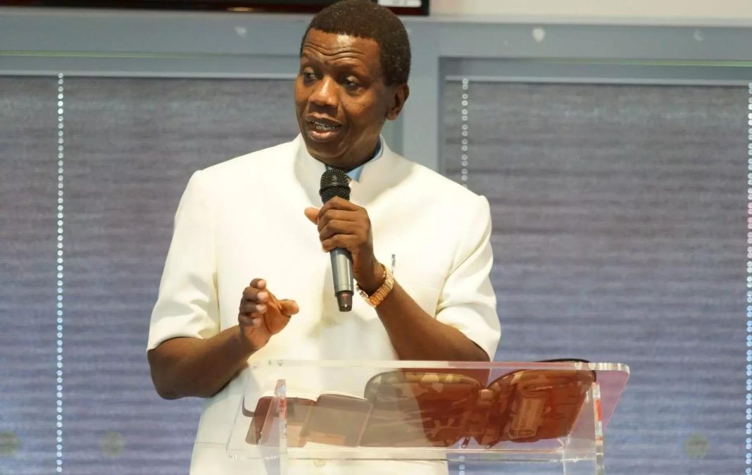 Pastor Enoch Adeboye, the general overseer of the Redeemed Christian Church of God, RCCG.