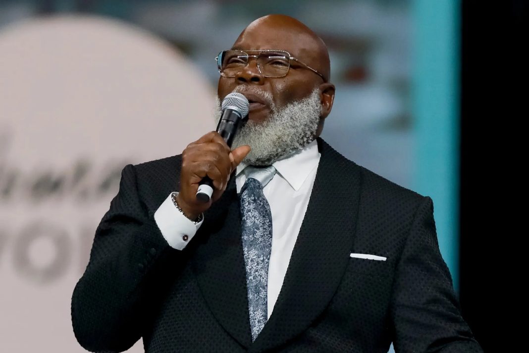 Bishop T.D. Jakes at the Woman Evolve Conference in 2023. | Gareth Patterson/Associated Press