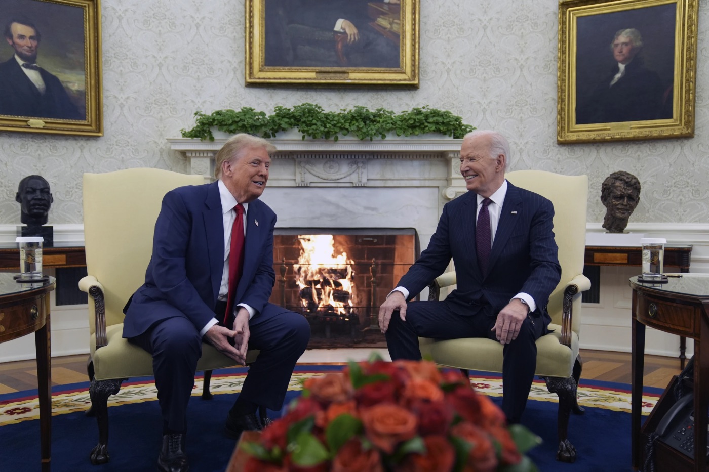 Biden and Trump Meet in Historic White House Visit to Begin Peaceful ...